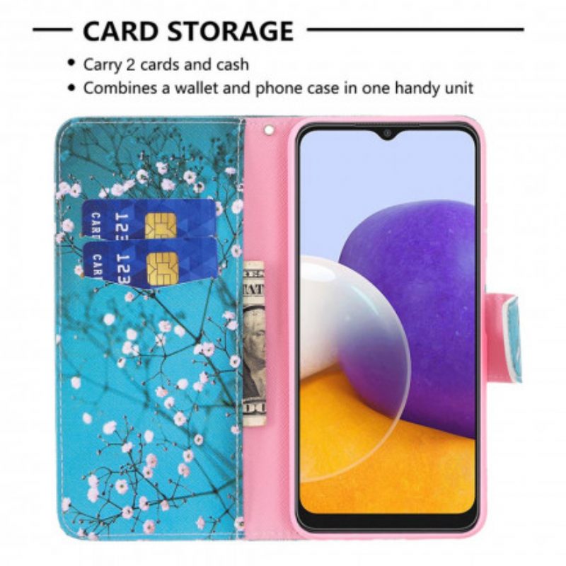 Folio Cover Samsung Galaxy A22 5G Albero In Fiore