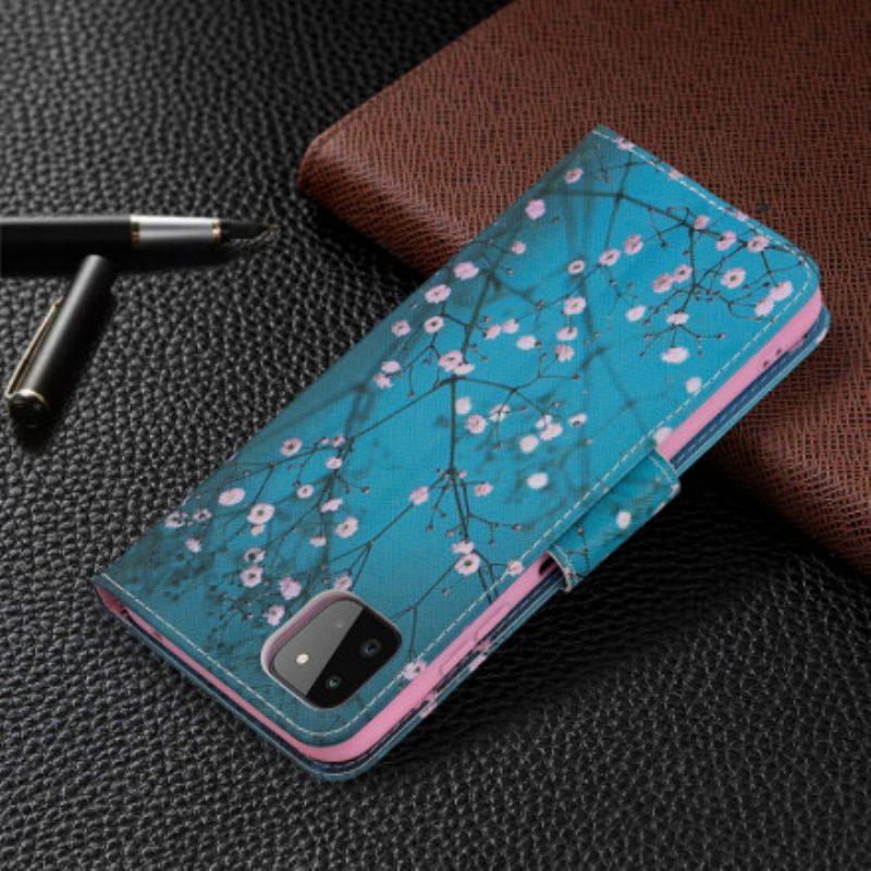 Folio Cover Samsung Galaxy A22 5G Albero In Fiore