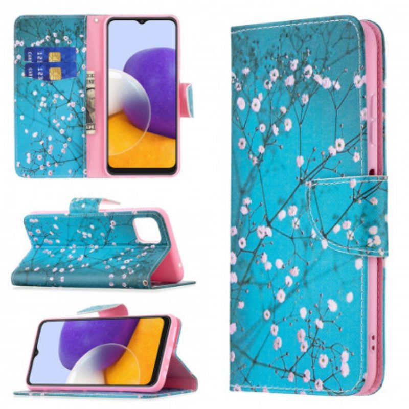 Folio Cover Samsung Galaxy A22 5G Albero In Fiore