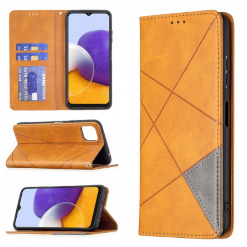 Folio Cover Samsung Galaxy A22 5G Custodia in pelle Stile D'artista