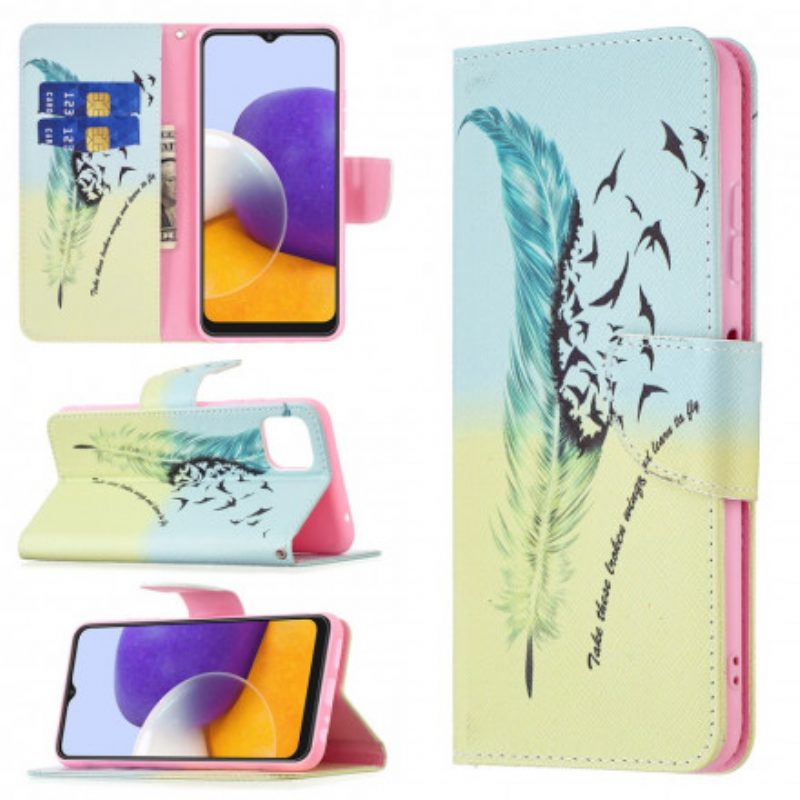 Folio Cover Samsung Galaxy A22 5G Impara A Volare