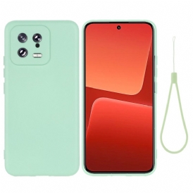 Cover Xiaomi 13 Silicone Liquido Con Cordino