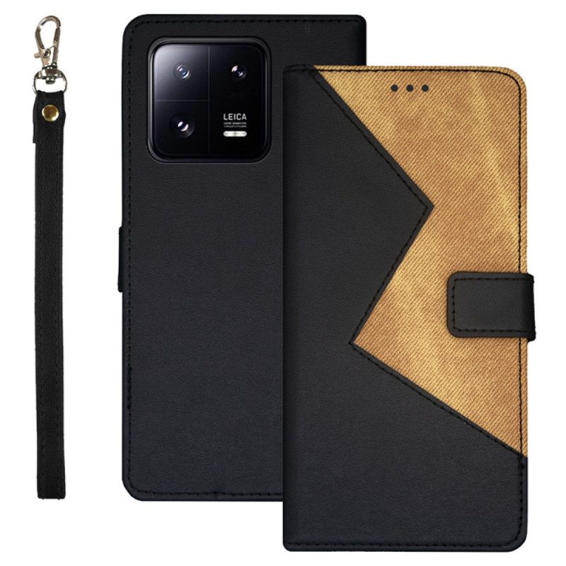 Custodia in pelle Xiaomi 13 Bicolore Idewei