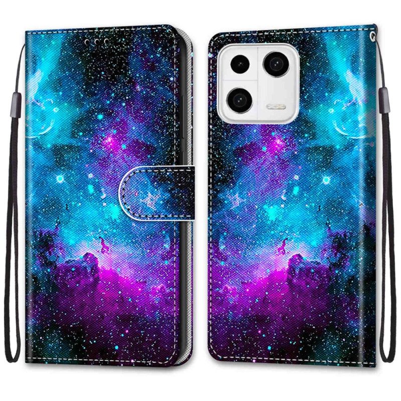 Custodia in pelle Xiaomi 13 Cielo Cosmico