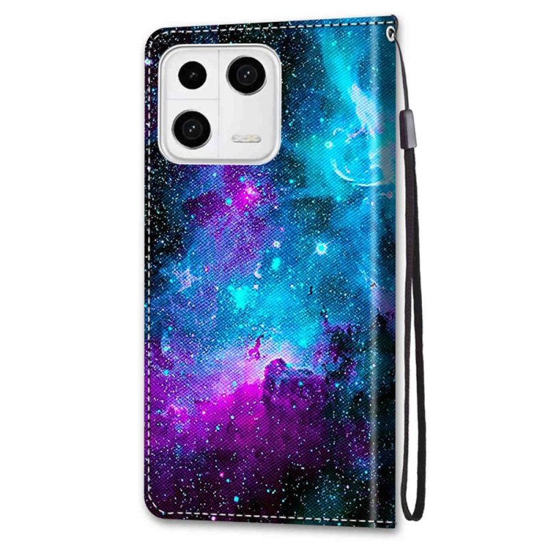 Custodia in pelle Xiaomi 13 Cielo Cosmico