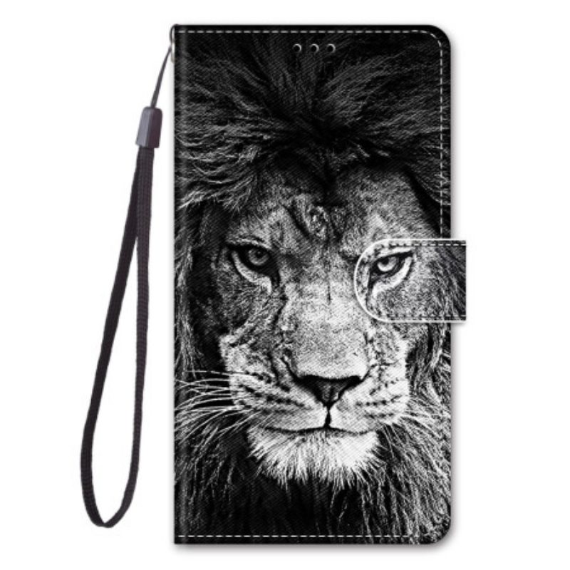 Custodia in pelle Xiaomi 13 Cordino Leone