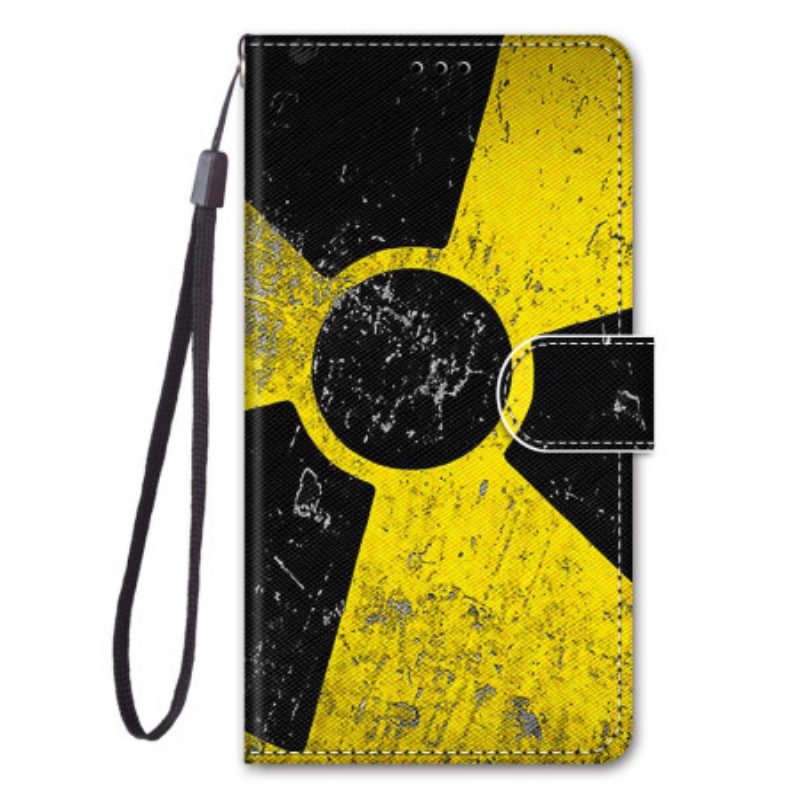 Custodia in pelle Xiaomi 13 Giallo E Nero