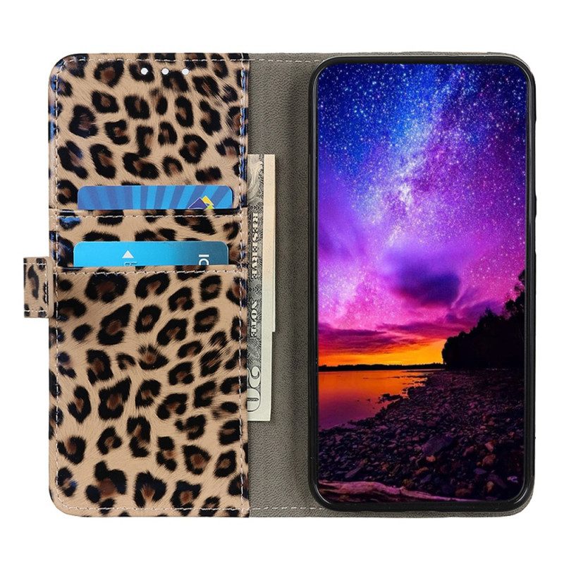 Custodia in pelle Xiaomi 13 Leopardo