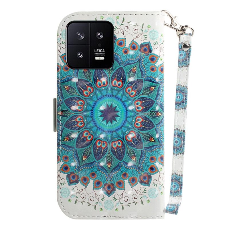 Custodia in pelle Xiaomi 13 Mandala Strappy