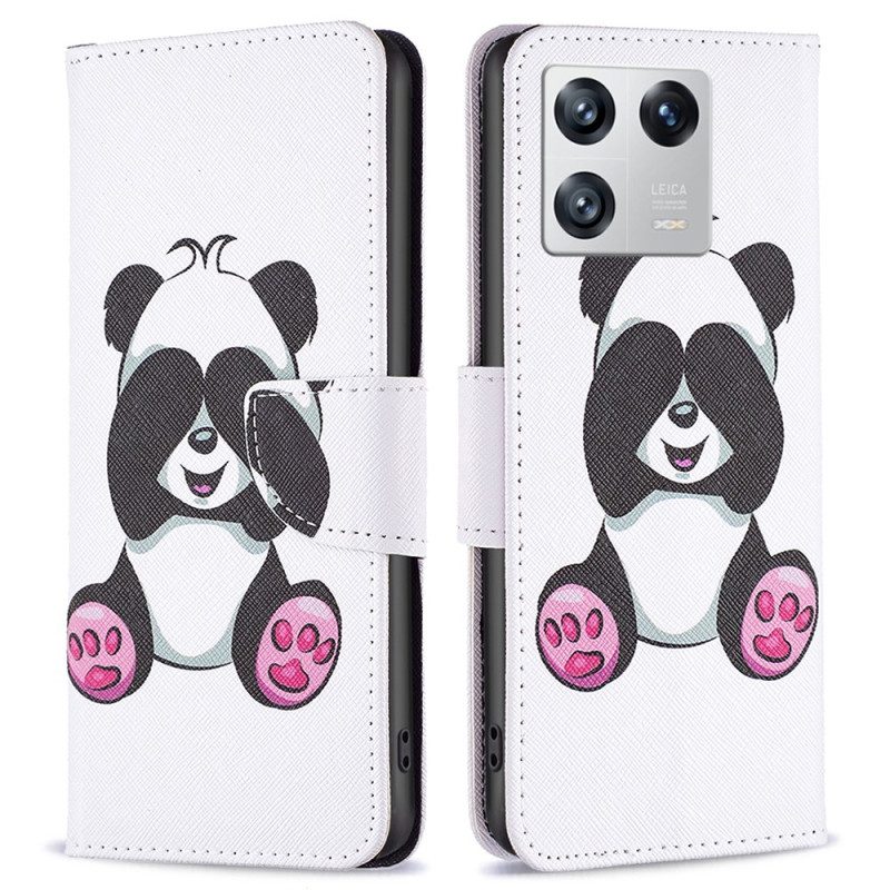 Custodia in pelle Xiaomi 13 Panda