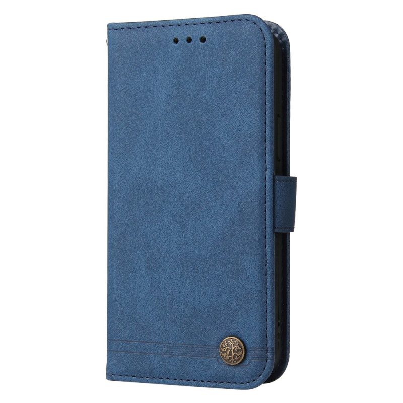 Custodia in pelle Xiaomi 13 Stile In Pelle Con Rivetto Decorativo