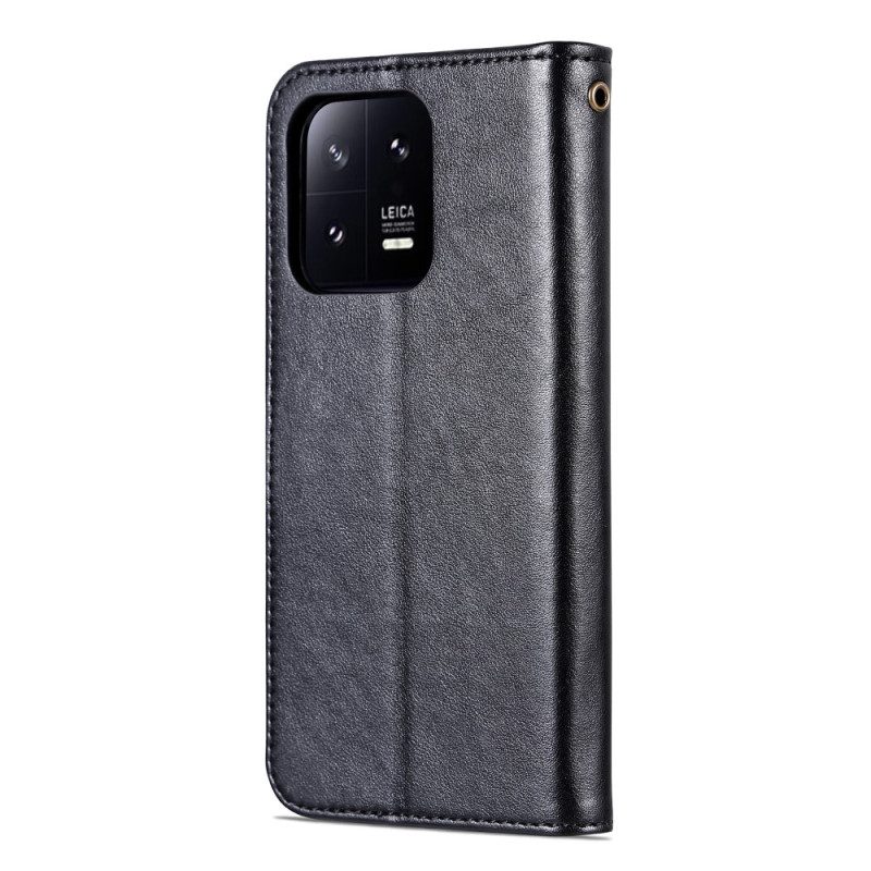 Folio Cover Xiaomi 13 Azns Effetto Pelle