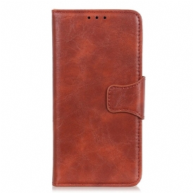 Folio Cover Xiaomi 13 Chiusura Reversibile In Pelle Crosta