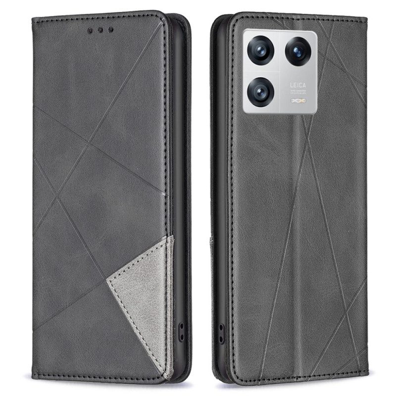 Folio Cover Xiaomi 13 Custodia in pelle Diamanti