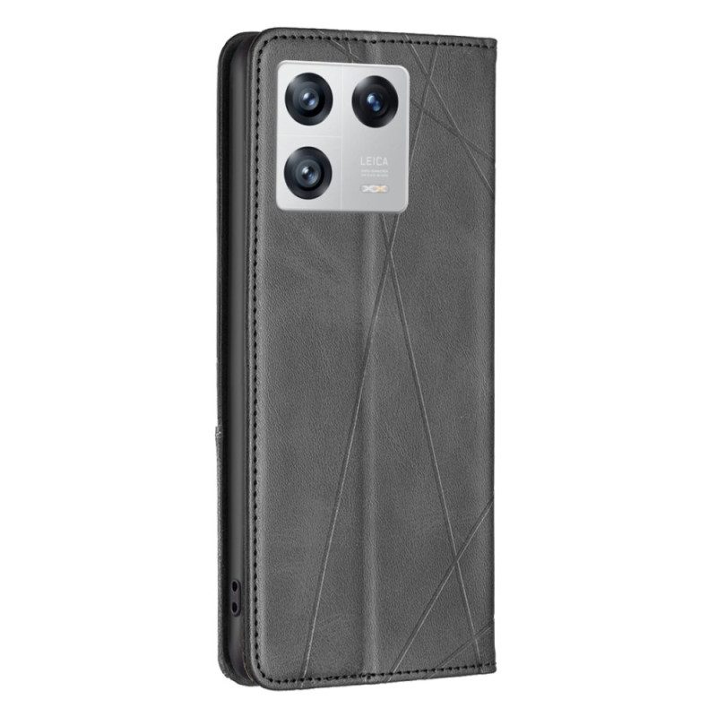 Folio Cover Xiaomi 13 Custodia in pelle Diamanti