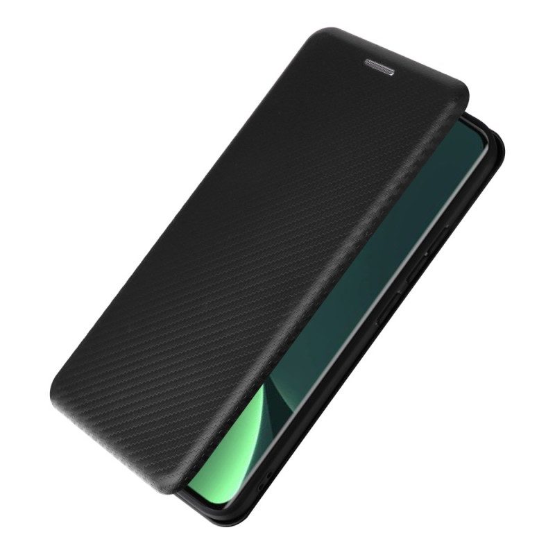 Folio Cover Xiaomi 13 Custodia in pelle Fibra Di Carbonio Colorata