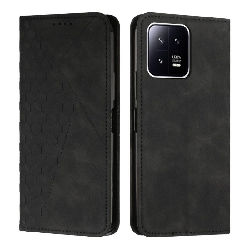 Folio Cover Xiaomi 13 Custodia in pelle Modello In Pelle Stile 3d