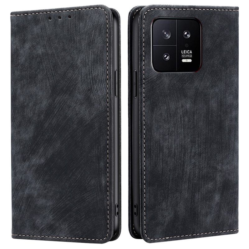 Folio Cover Xiaomi 13 Custodia in pelle Retrò