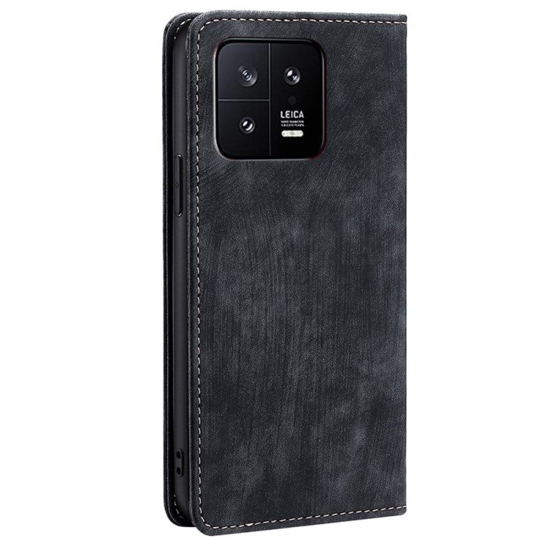 Folio Cover Xiaomi 13 Custodia in pelle Retrò