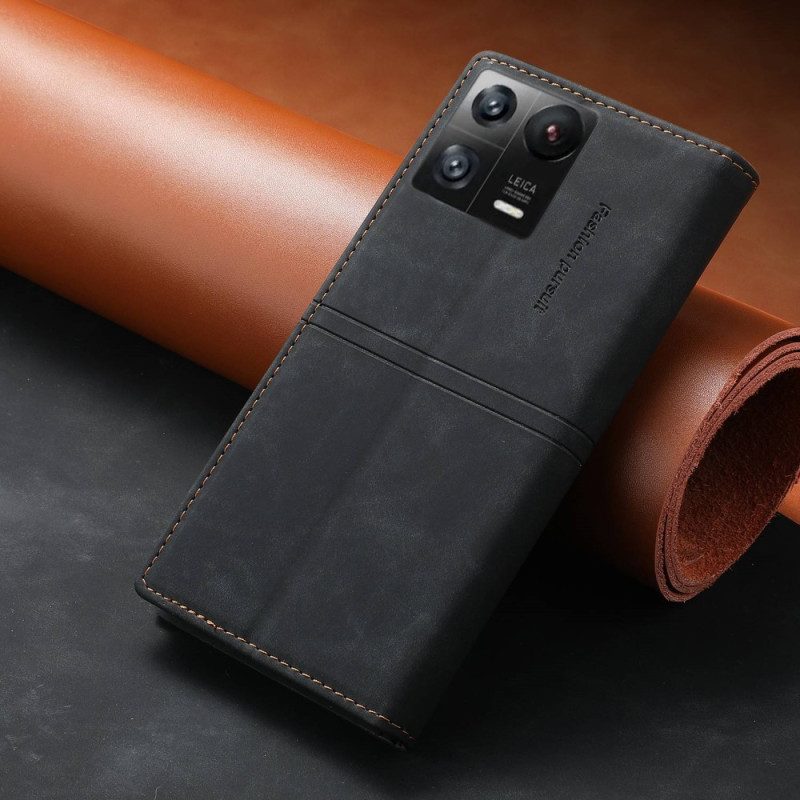 Folio Cover Xiaomi 13 Custodia in pelle Stile In Pelle