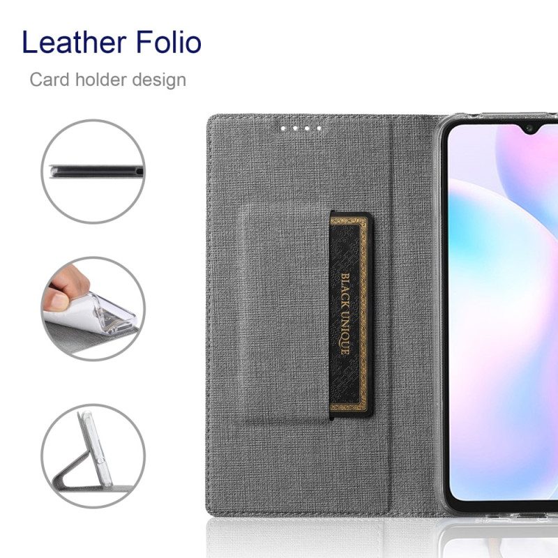 Folio Cover Xiaomi 13 Custodia in pelle Struttura Del Tessuto Vili