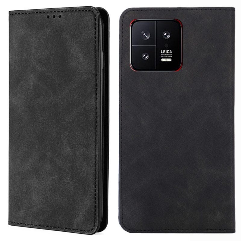 Folio Cover Xiaomi 13 Custodia in pelle Tocco Di Pelle