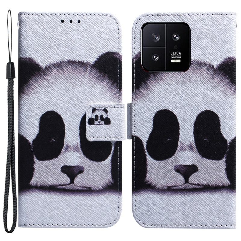 Folio Cover Xiaomi 13 Panda Strappy