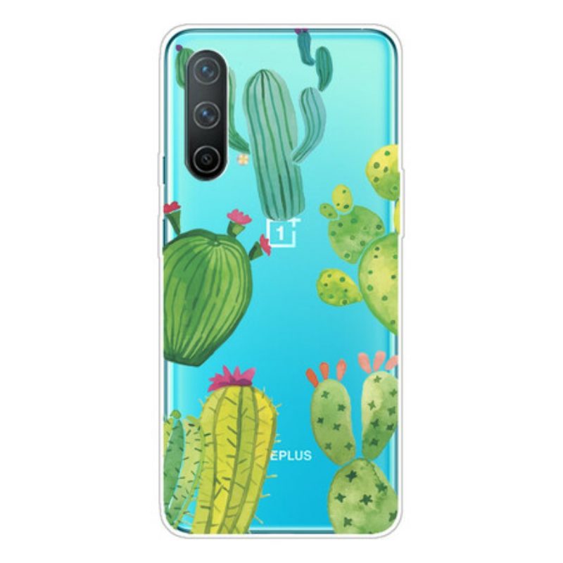 Cover OnePlus Nord CE 5G Cactus Dell'acquerello