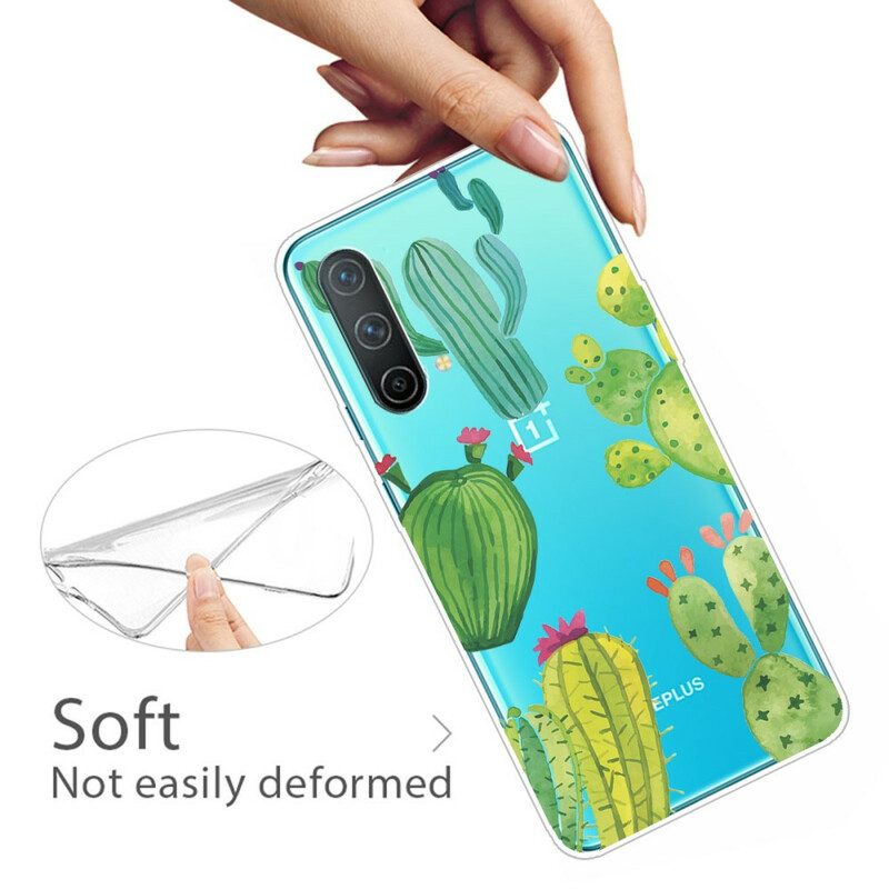 Cover OnePlus Nord CE 5G Cactus Dell'acquerello