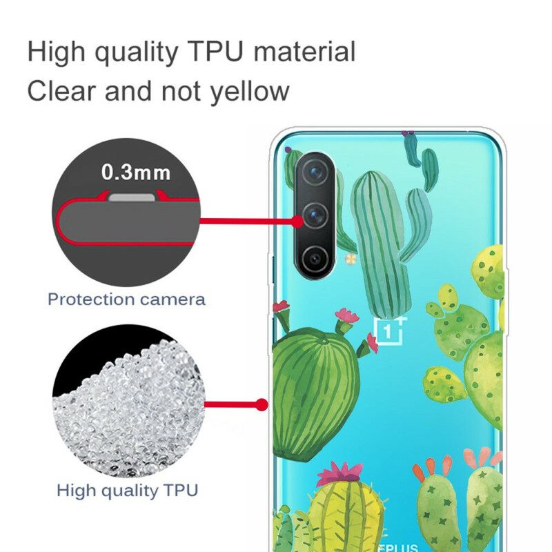 Cover OnePlus Nord CE 5G Cactus Dell'acquerello