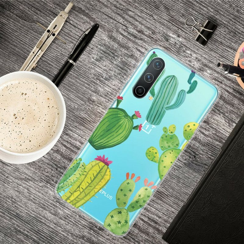 Cover OnePlus Nord CE 5G Cactus Dell'acquerello