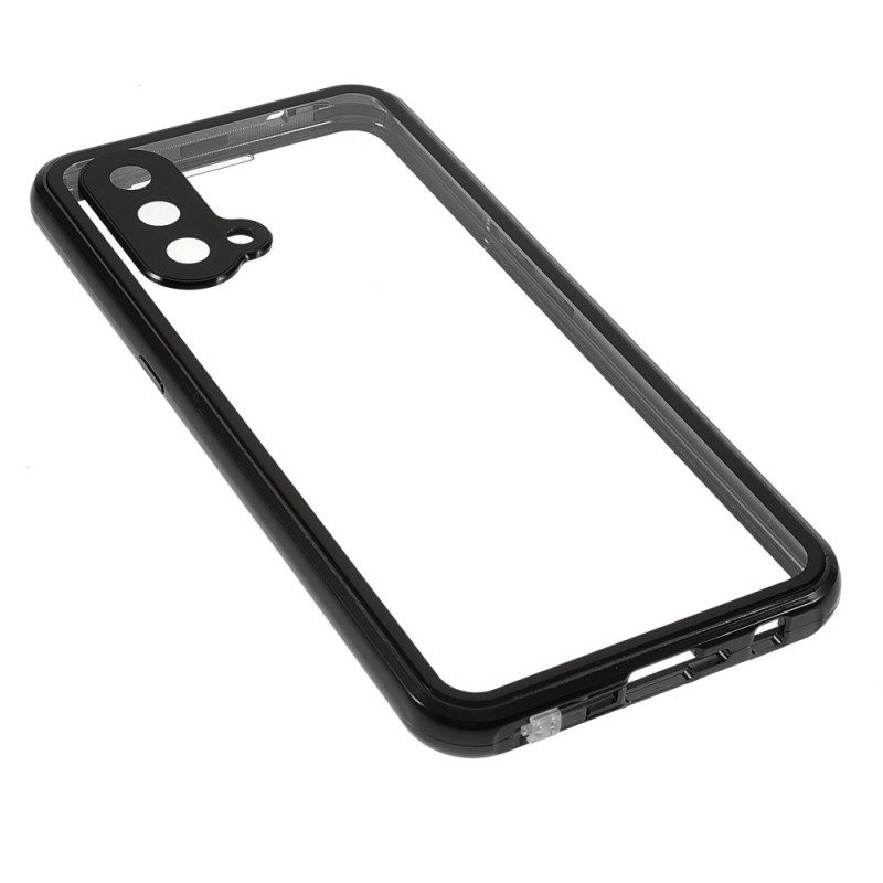 Cover OnePlus Nord CE 5G Due Lati In Vetro Temperato Magnetico E Metallo