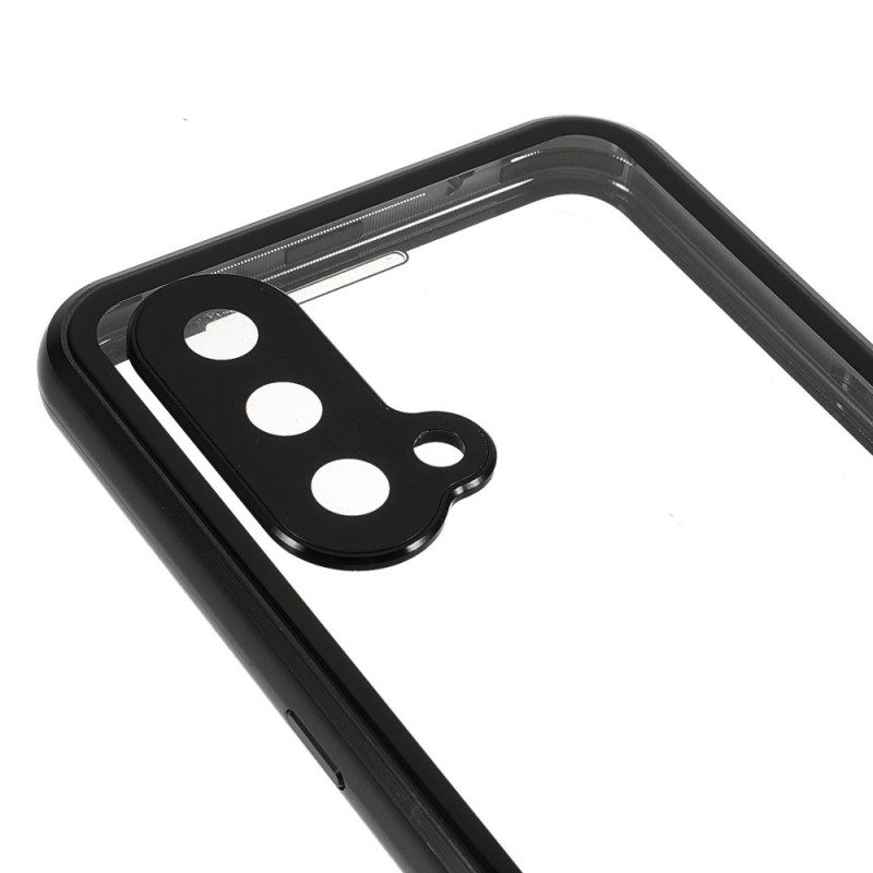 Cover OnePlus Nord CE 5G Due Lati In Vetro Temperato Magnetico E Metallo