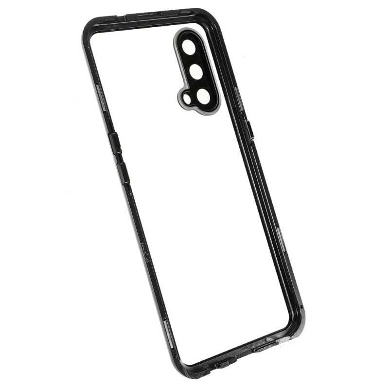 Cover OnePlus Nord CE 5G Due Lati In Vetro Temperato Magnetico E Metallo