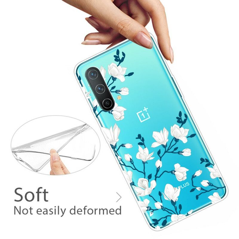 Cover OnePlus Nord CE 5G Fiori Bianchi