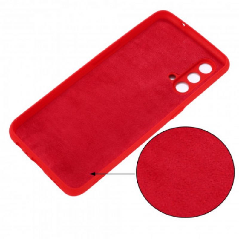 Cover OnePlus Nord CE 5G Silicone Liquido Con Cordino