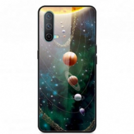 Cover OnePlus Nord CE 5G Sistema Solare Pianeta In Vetro Temperato