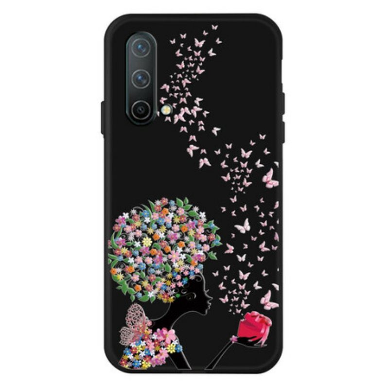 Cover OnePlus Nord CE 5G Testa Di Fiore Donna