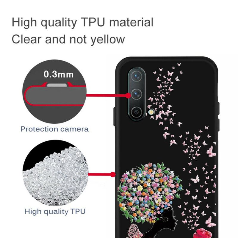 Cover OnePlus Nord CE 5G Testa Di Fiore Donna