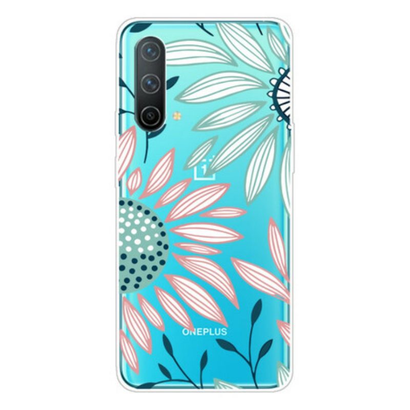 Cover OnePlus Nord CE 5G Un Fiore Trasparente