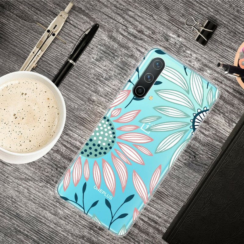 Cover OnePlus Nord CE 5G Un Fiore Trasparente