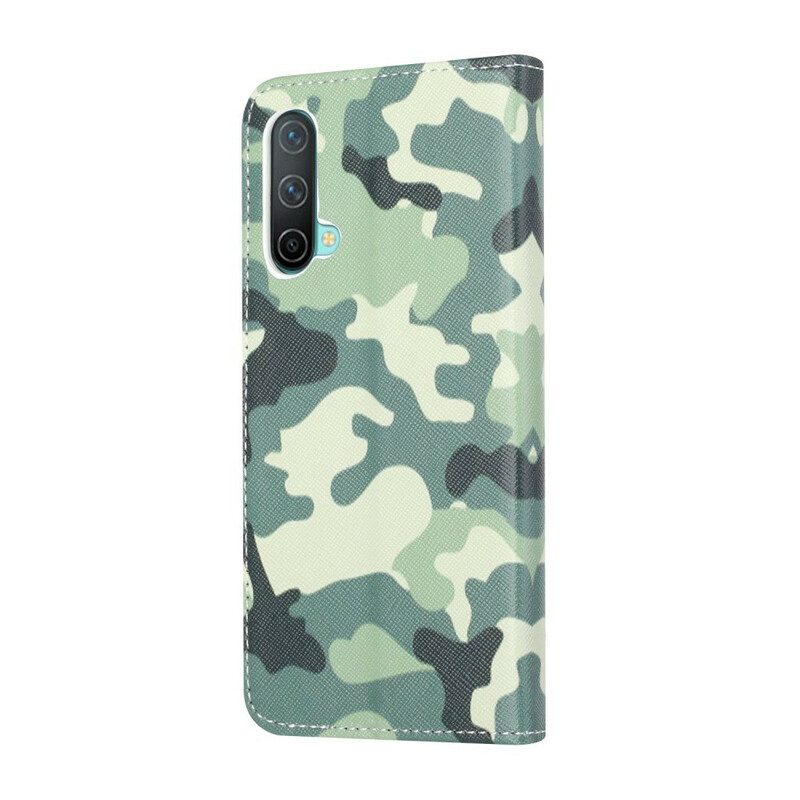 Custodia in pelle OnePlus Nord CE 5G Camuffamento Militare