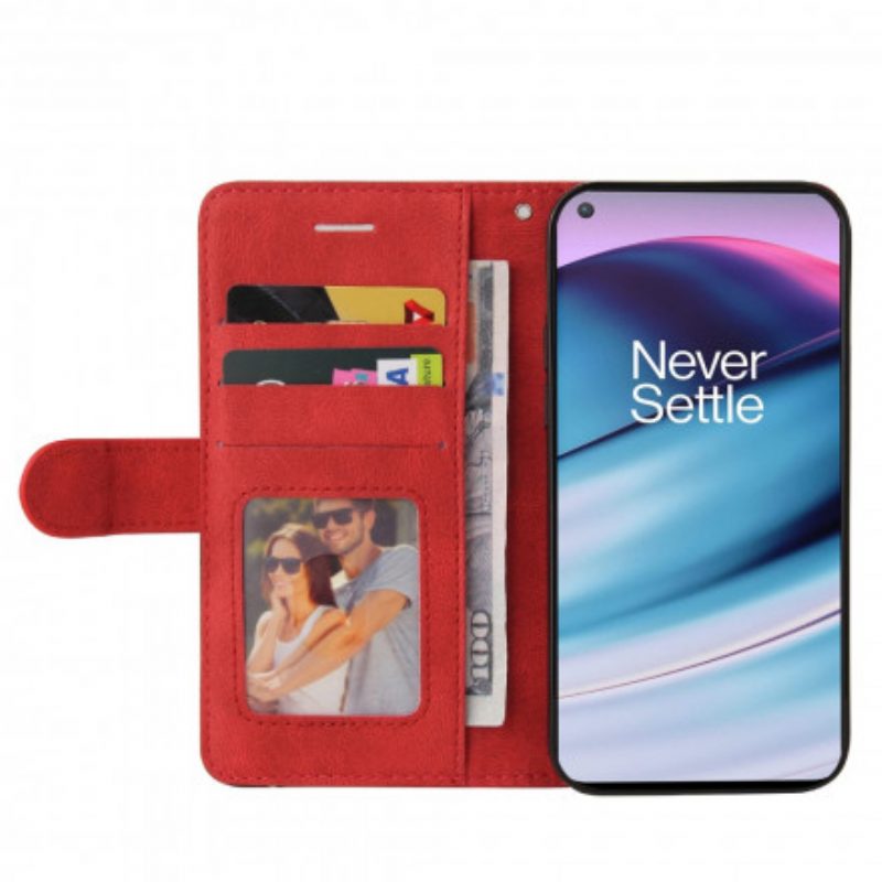 Custodia in pelle OnePlus Nord CE 5G Ecopelle Firmata Bicolore