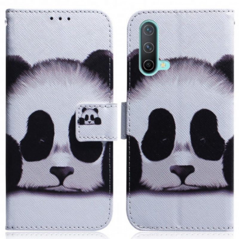 Custodia in pelle OnePlus Nord CE 5G Faccia Da Panda