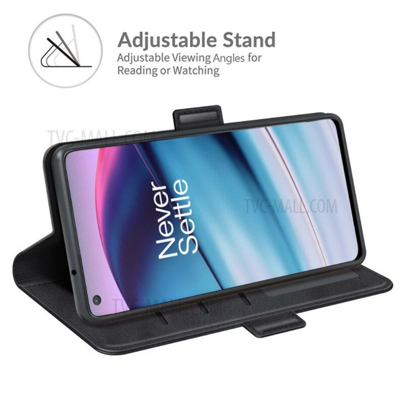 Custodia in pelle OnePlus Nord CE 5G Folio Cover Doppia Patta Classica