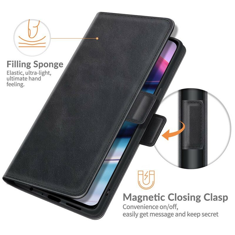 Custodia in pelle OnePlus Nord CE 5G Folio Cover Doppia Patta Classica