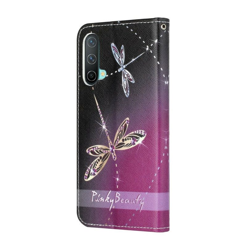 Custodia in pelle OnePlus Nord CE 5G Libellule Strappy