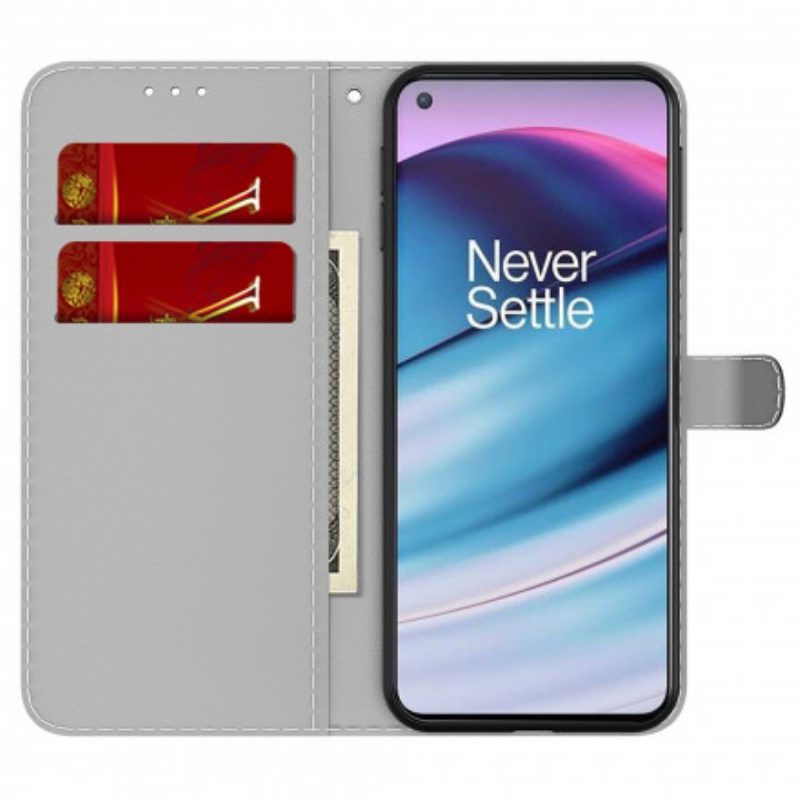 Custodia in pelle OnePlus Nord CE 5G Modello Astratto