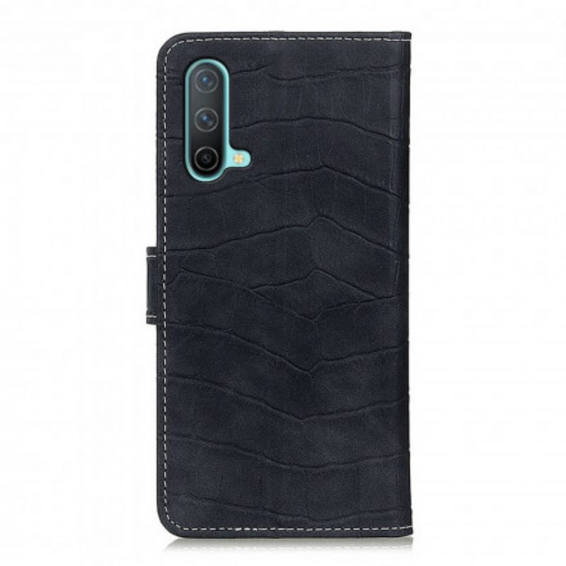 Custodia in pelle OnePlus Nord CE 5G Stile Pelle Di Coccodrillo Vintage