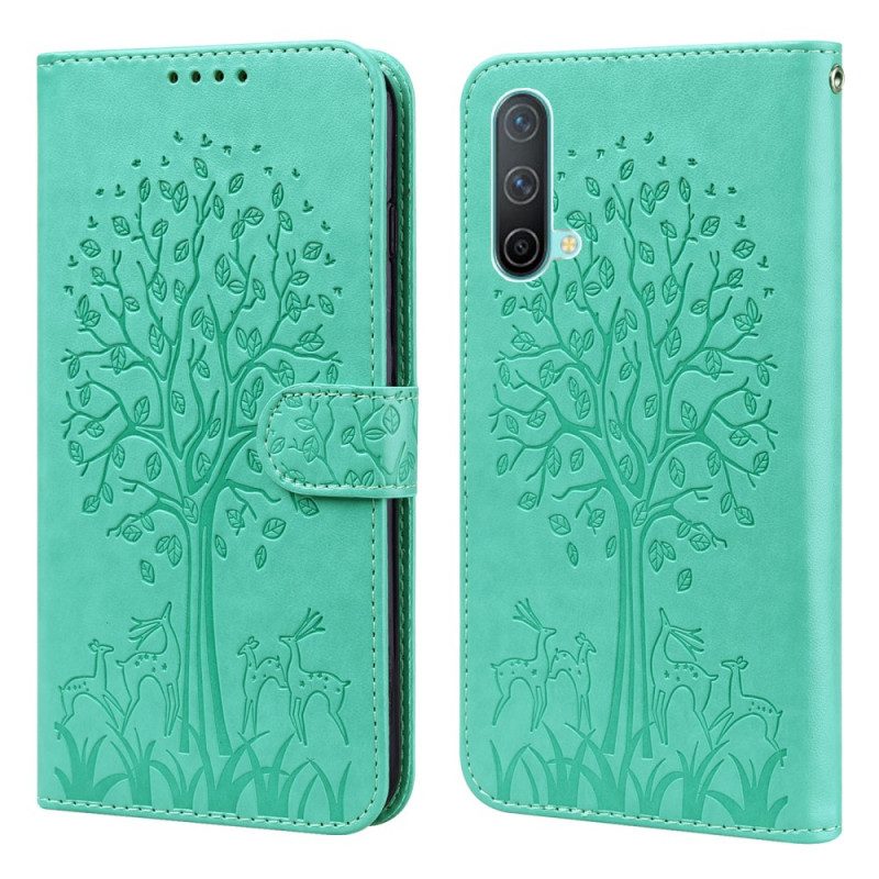 Folio Cover OnePlus Nord CE 5G Albero E Cervo